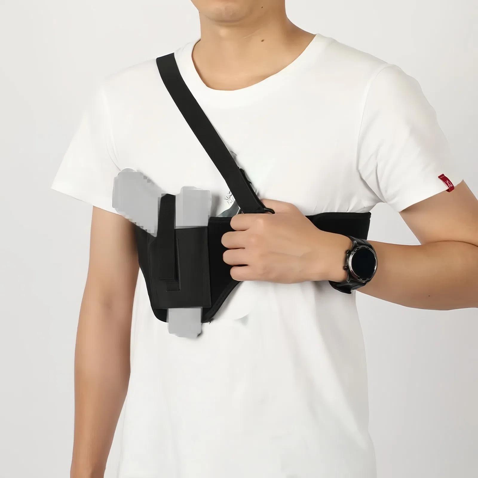 

Rubber Neoprene Quick Dial Armpit Holster Gun Bag Right And Left Handed L