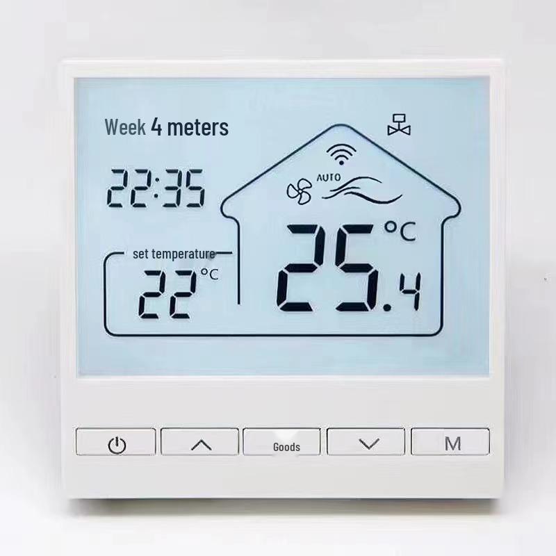 Pannello di Controllo Centrale Modbus RTU485 Termostato LCD per Fan Coil Aria Condizionata