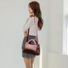 Crocodile pattern glossy handbag women's shoulder messenger bag