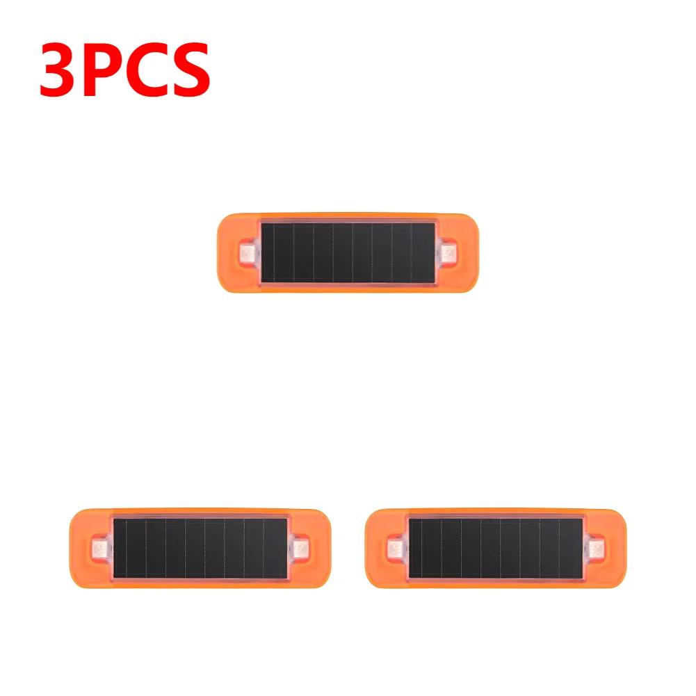 1-3PCS Solar Power Warning Light for Car Motorcycles LED Flashlight Indicator In-Night Caution Strobe Warning Light Running Lamp