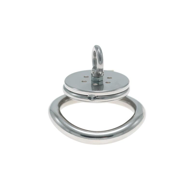 Stainless Steel Flat CB Lock Penis Cage Chastity Cleaner Sex Tool Couple Sex Product with Rope Walking Dog