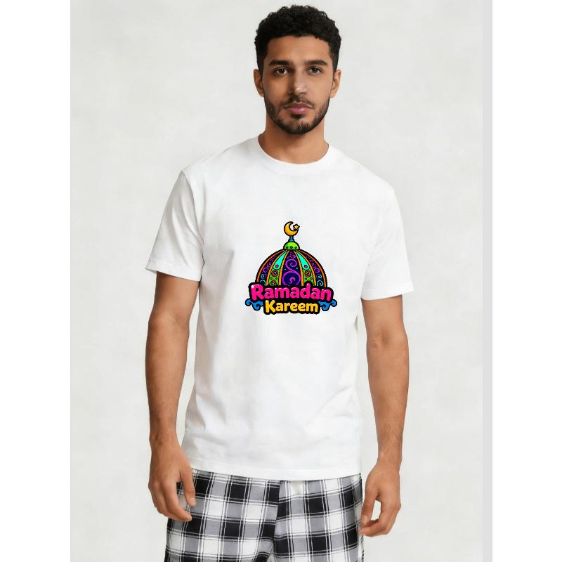 Men s Apparel, Minimalist Fashion Digital Printed Short Sleeves Lightweight S