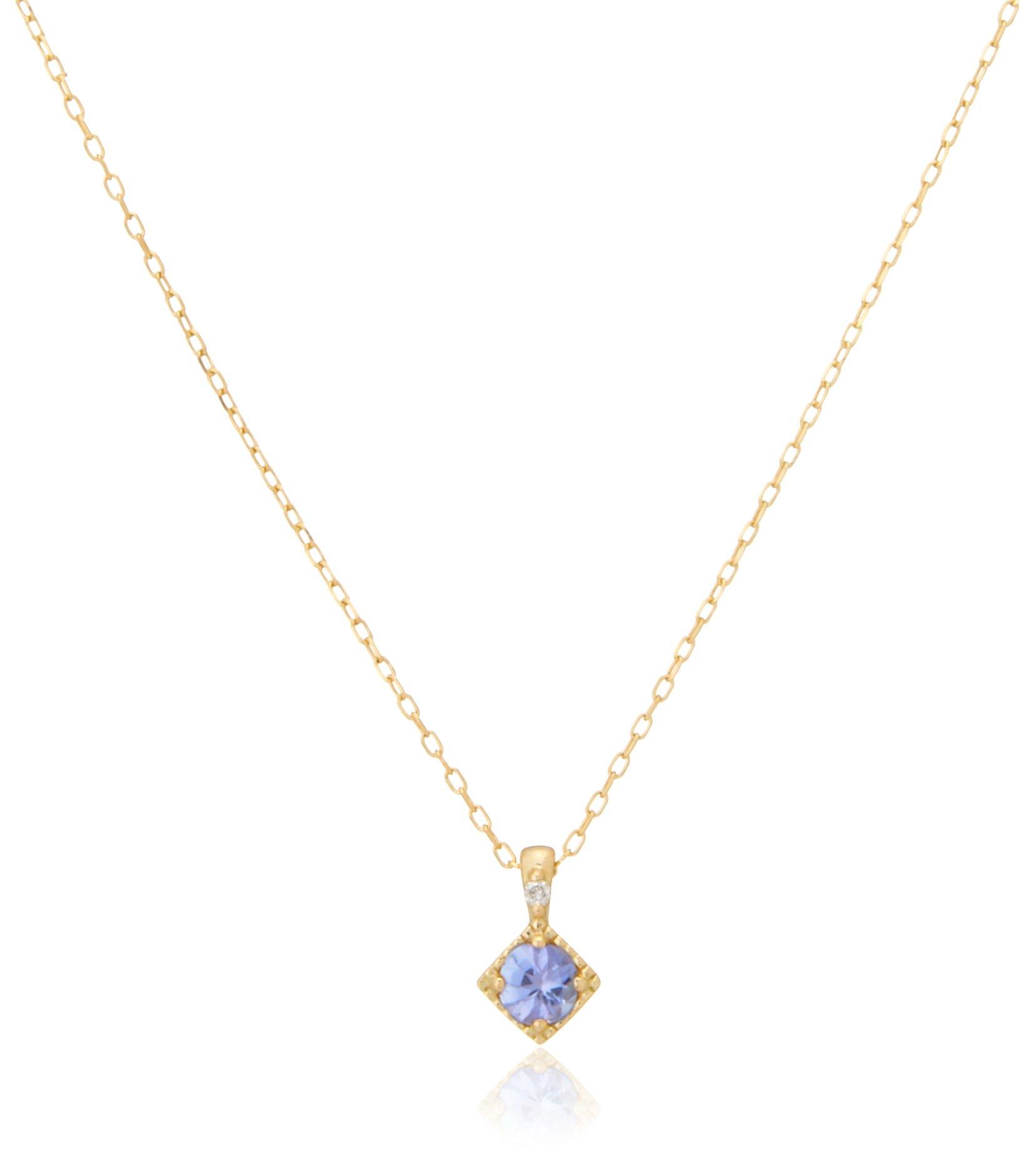 

Candy K10 Square Necklace [Candy] TanzaniteDiamond
