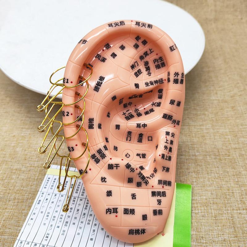 Masażer Punktów Akupresurowych Przenośny Mocny Magnetyczny Masażer Meridianów Ucha Klips Akupresurowy Złoty Narzędzie do Masażu Ucha