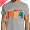 40th Birthday T-shirt 1984 Tshirt Birthday Souvenir Unisex for Unisex Happy Birthday T Shirt Retro Style TEE Gifts CONTTON Camisas