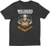 Welder Graduation Gift Funny Welding Gifts Dad Mom Blacksmith Men T-Shirt Black