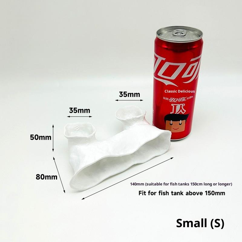 Fish Tank Underground Cave For Fish Shrimp Reptile Shelter Hiding Houses Tunnel Cave Landscaping Aqaurium Decoration