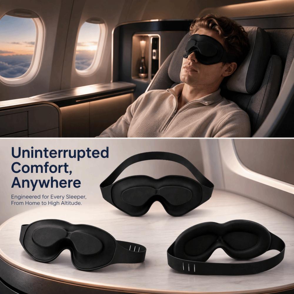 Comfortable Dry Eye Sleep Mask Moisturizing Silicone Eyeshade 3D Stereoscopic Eyeshade  Sleep