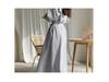Korean Style Plus Size Hooded Sweatshirt Dress - Solid Color, Slimming Waist, Autumn/Winter Wear for Women