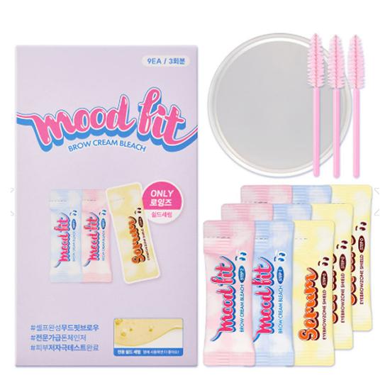 Loingz Mood Fit Brow Cream Bleach Kit 12.6g – Eyebrow Lightening Bleach (3 Applications)