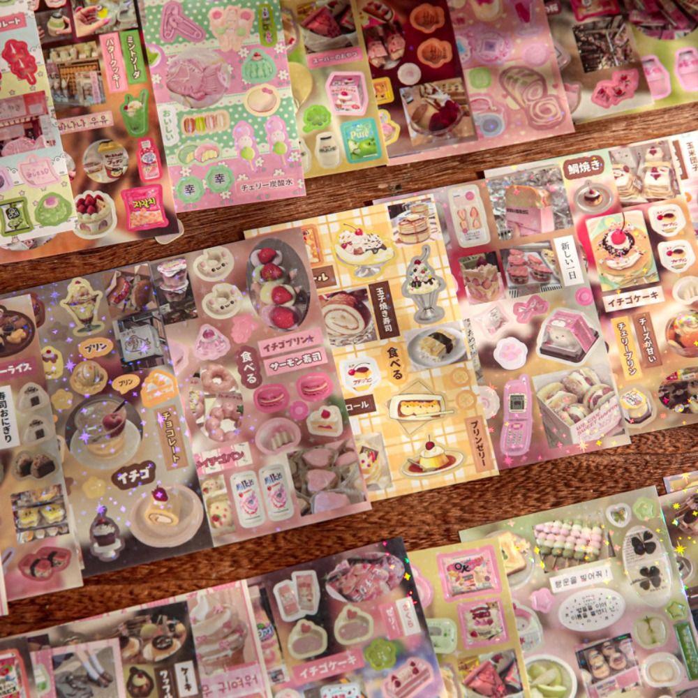 Söta DIY Dekorativa Klistermärken Retro Smak Husserien Scrapbook Klistermärken Telefondekoration