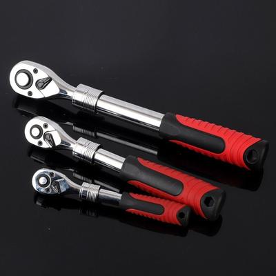 1/4" 3/8'' 1/2'' Flexibilní ráčna s ráčnou, výsuvná sada ráčn pro opravy automobilů 72 zubů, rychloupínací klíč, ruční nástroj