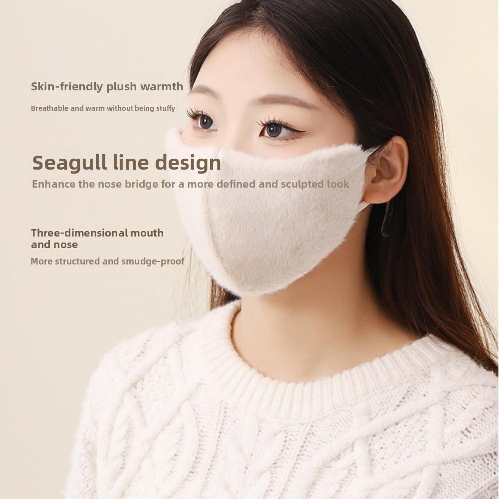 New Winter Warm Face Mask Fleece Lined Windproof Sunscreen Cycling Mask Cold-resistant Breathable 3D Mask Outdoor