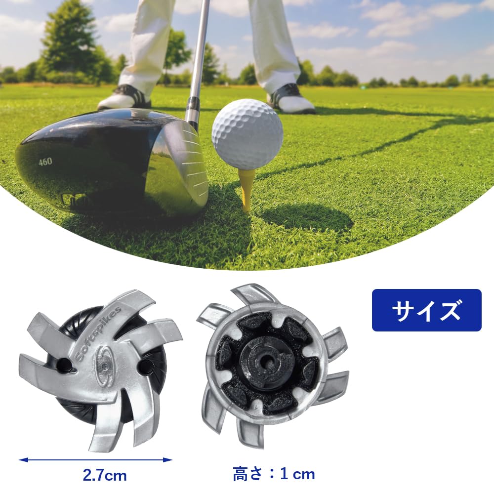 TerraShine Golf Spikes Studs Set of 24 Spikes Footjoy Spike