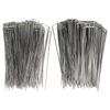 100Pcs U Shaped Garden Stakes Galvanized Steel Landscape Stakes Pins for Weed Barrier Sod Fabric Decorations