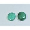 14X18-15X18MM Natural Green Malachite Oval Cabochon Loose Gemstone 2Pcs Lot A-573
