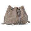 Diamond drawstring dinner bag women's fashion design sense full diamond messenger bag niche versatile women's bright diamond chain bucket bag
