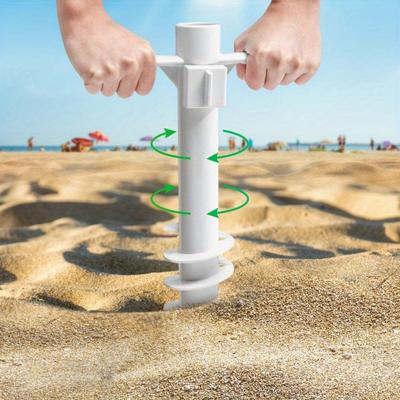 1pc Strand Regenschirm Sand Anker Kunststoff Camping Grünland Regenschirm und Basis für Terrasse Strand Garten Möbel Werkzeuge