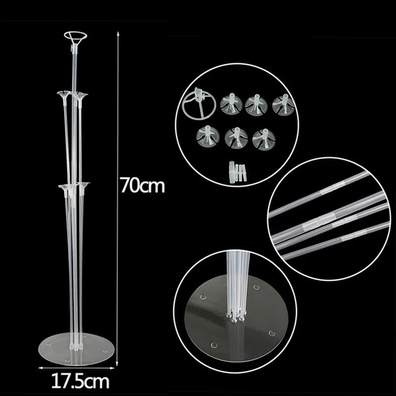 New 1Set 7 Tubes Balloon Stand Balloon Holder Column Confetti Balloons Baby Shower Birthday Party Wedding Xmas Decoration Suppli