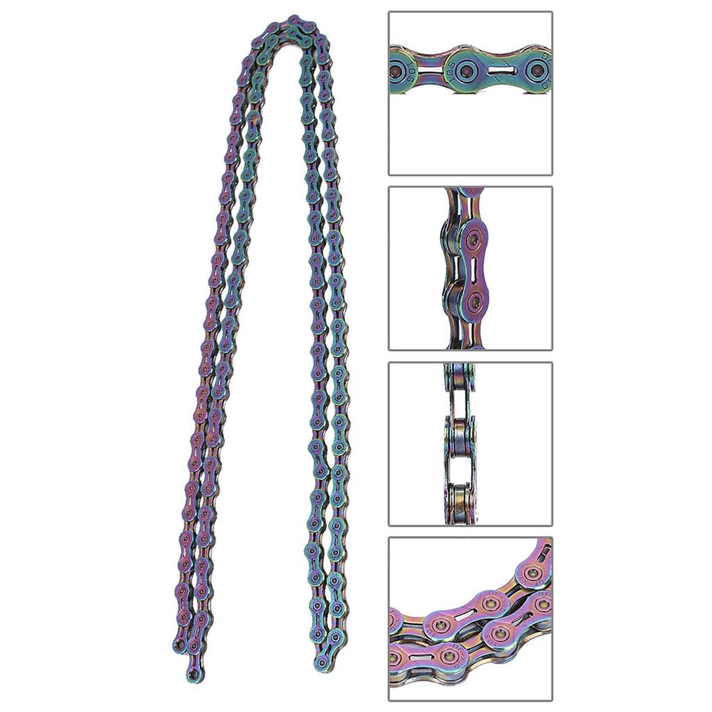 Ultra Light 116 Links Bike Chain Replacement Part for Mountain Road Racing 10 Speed Bicycles