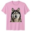 Husky Portrait TShirt Siberian Husky Dog Birthday Gift For Him And Her