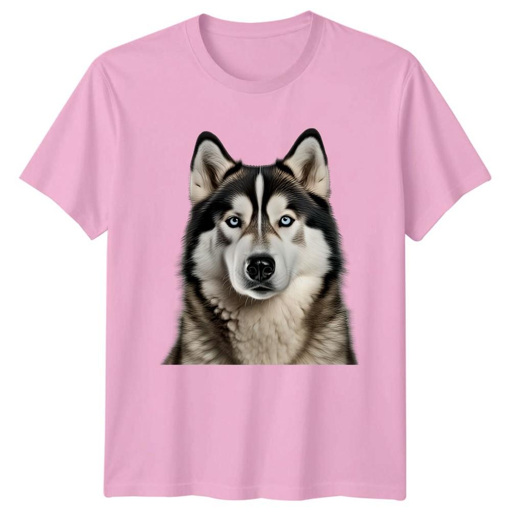 Husky Portrait TShirt Siberian Husky Dog Birthday Gift For Him And Her