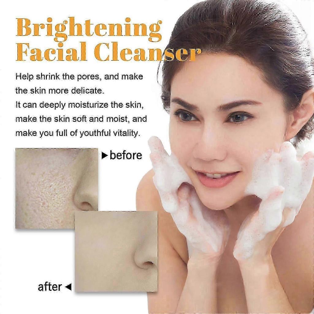 New model Turmeric Face Wash with Brush, Turmeric Foaming Facial Cleanser for All Skin, 3.38 Fl Oz/pcs high quality