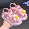 Children's Summer Sandals Princess Style Internet Celebrity Fashionable Stylish Non-Slip Soft Sole Beach Sandals for Little Girls