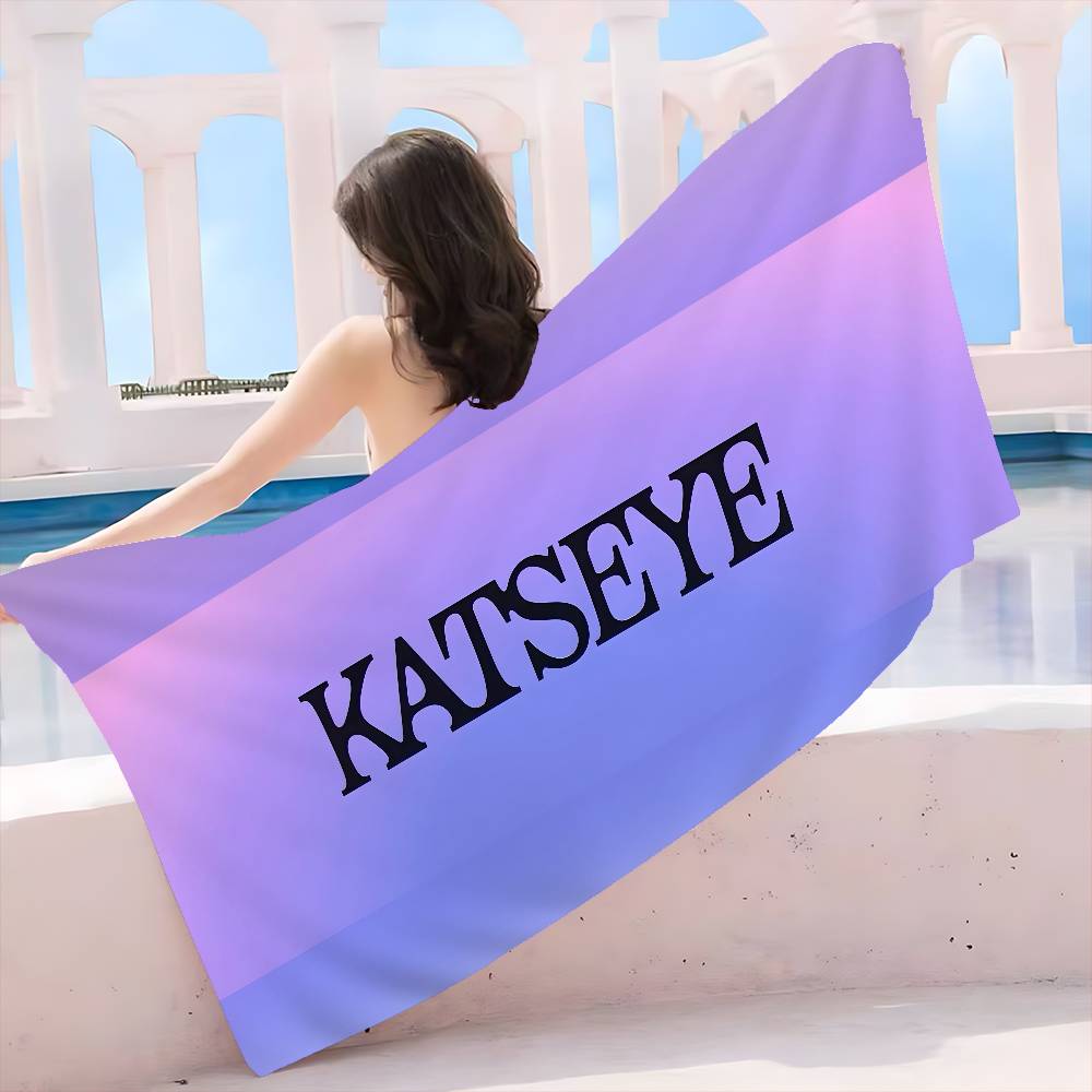 Popular Pop Group K-Katseye Retro Microfiber Printed Beach Towel Mountain Climbing Yoga Beach Swimming Running Soft Towel