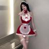 Women Sexy Lingerie Costume French Apron Maid Dress Cosplay Servant Lolita Hot Babydoll Dress Uniform Erotic Role Play Costume