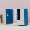 2.87x2.1x5.4in Mini Double Door Refrigerator Decor Girls Decorative Ornaments Toy Portable Exquisite Appearance Supplies
