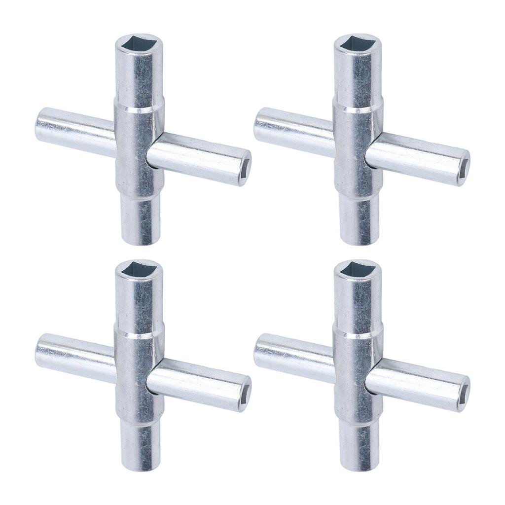4 szt. 4-kierunkowy klucz do zaworu czerpalnego Zestaw kluczy do wody Klucz Zawór do kranu zewnętrznego Narzędzie Klucz do kurka 14 932 516 1132in