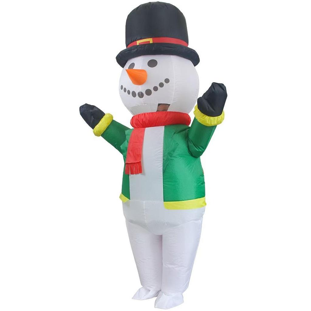 Carnival Inflatable Costume, Green Snowman
