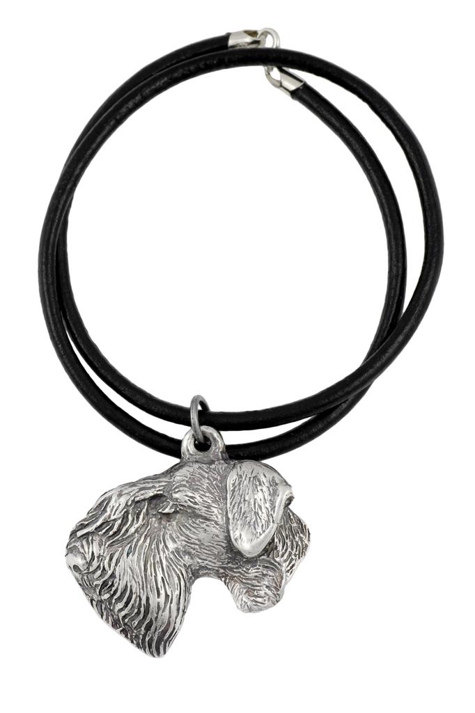 Cesky Terrier, Czech Terrier, Bohemian Terrier - Dog necklace in gift box, silver-plated locket for dog fan, striking pendant by Art-Dog brand