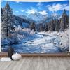 Tapestry Amm Winter Forest Snowy Mountain