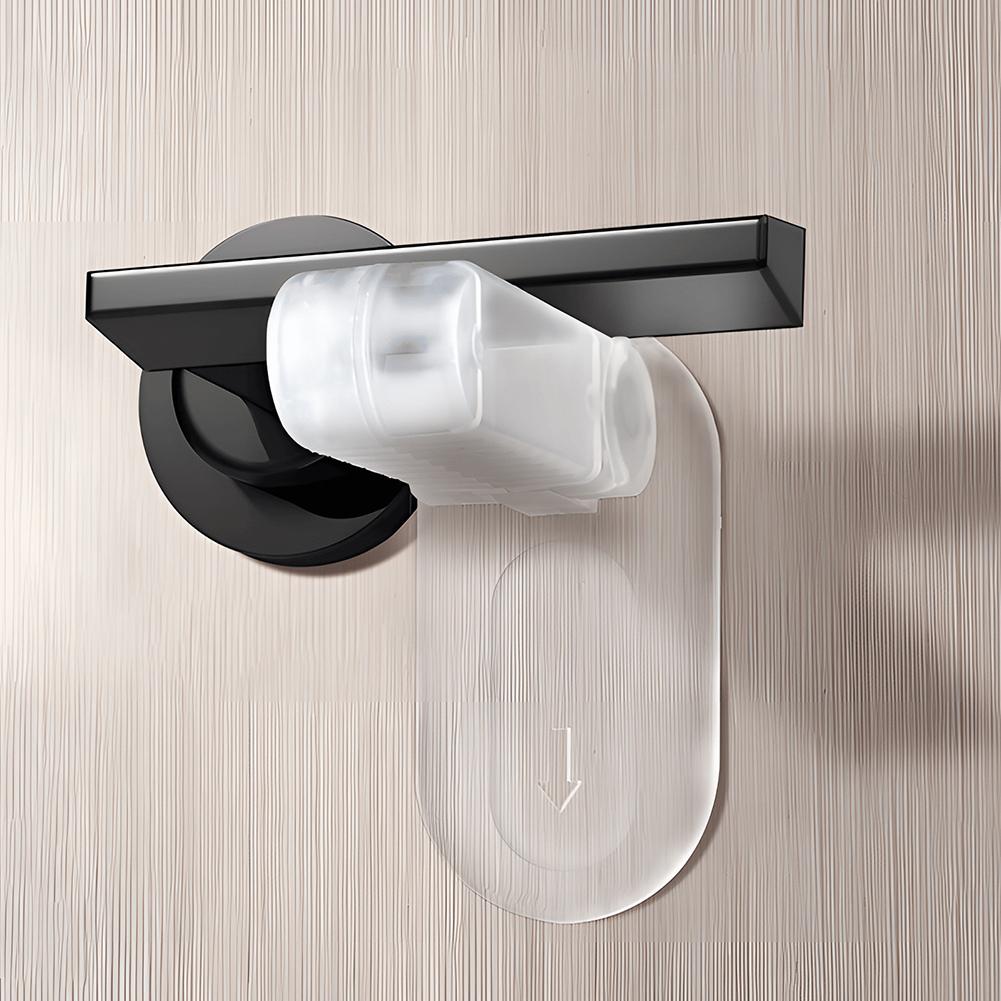 Universal Child Safety Door Lever Lock Punch-Free Anti-Open Hidden Button Buckle Self-Adhesive ABS Anti-Pinch Door Handle Lock for Home Baby Security