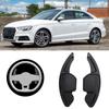 2pcs Car Steering Wheel Shift Paddle Blade Shifter Black Fit for A3 A4L A5 A6 A7 A8 S5