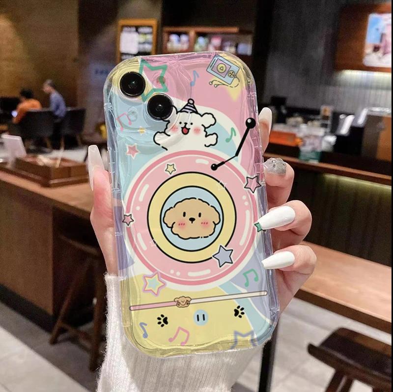 Cute Creative Music Cat Case for OPPO Reno 13F 12F 11F 13 12 11 8 Pro 5G 7 4G 5 6 Lite A57 A58 A77 A78 A79 5G A38 A18 Wave Cover