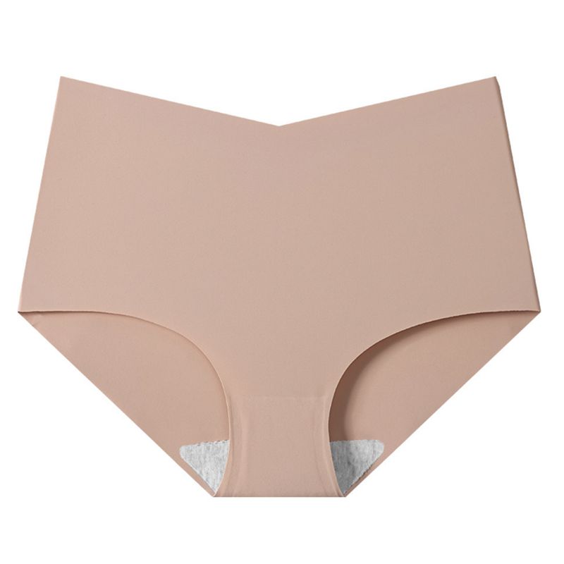 Women Solid Color Comfortable Antibacterial Briefs