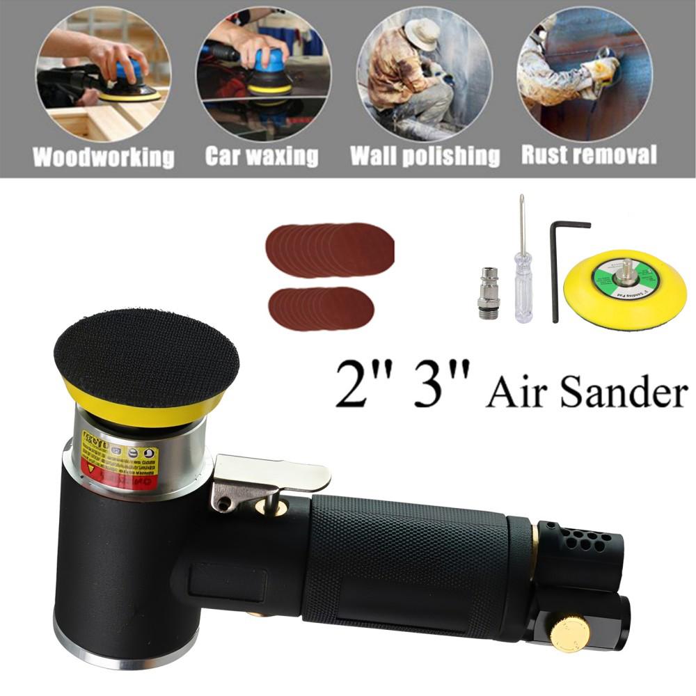 2" 3" Mini Air Sander Kit Dual Action Orbital Polisher Polishing Machine for Car Polishing