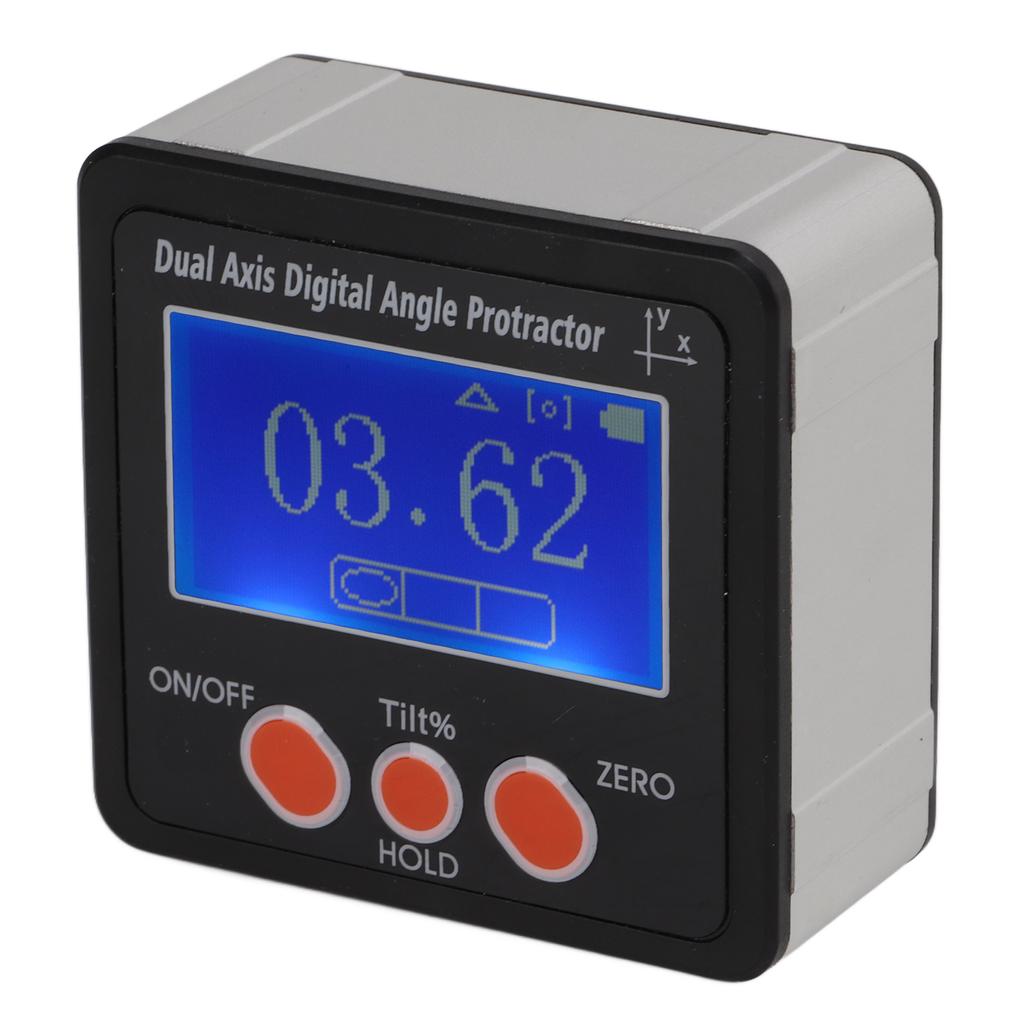 Digital Angle Gauge Dual Axes Digitial Angle Protractor with Backlight and Magnetic Base for Carpentry Building Masonry