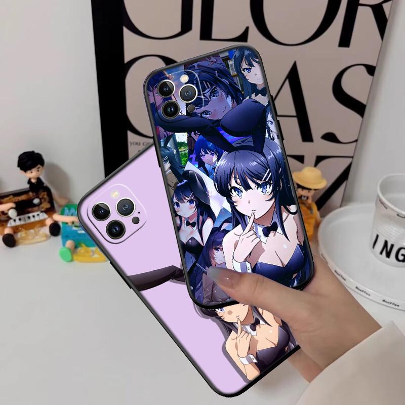 BH11 Bunny Cute Girl Anime New High-End Shell Phone Case for iPhone 16 15 14 13 12 Pro Max Plus Mini