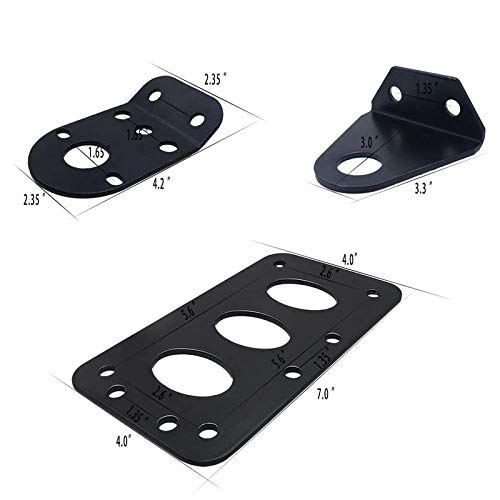 Ranzek Brake Rear Tail Light Side Mount License Plate Bracket
