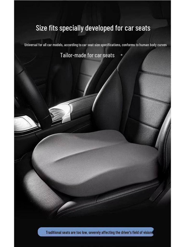 Ganzjahres-Universal-Autositzkissen mit Rückenstütze für Frauen - Kleines Fahrer-Booster-Kissen