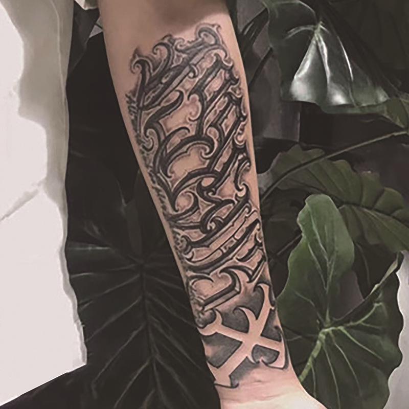 Waterproof Herbal Juice Tattoo Decals - Semi-Permanent, Non-Reflective for Men & Women’s Arms, Chest, Back