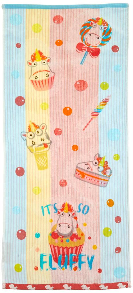 Marushin Minion Face 34 x Fluffy 4805037400 Towel, 80cm, Sweets, 100% Cotton,