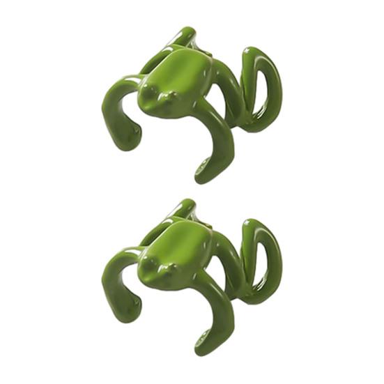 1/2/3 Pairs Frog-Shaped Earrings Clip-On Functionality Alloy Ear Clips Electroplated Earrings Jewelry Accessories