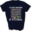 Capman It's Not Hoarding If It's Vinyl Records Lovers Unisex Shirt Gift Women Men T-Shirt (Navy;L)