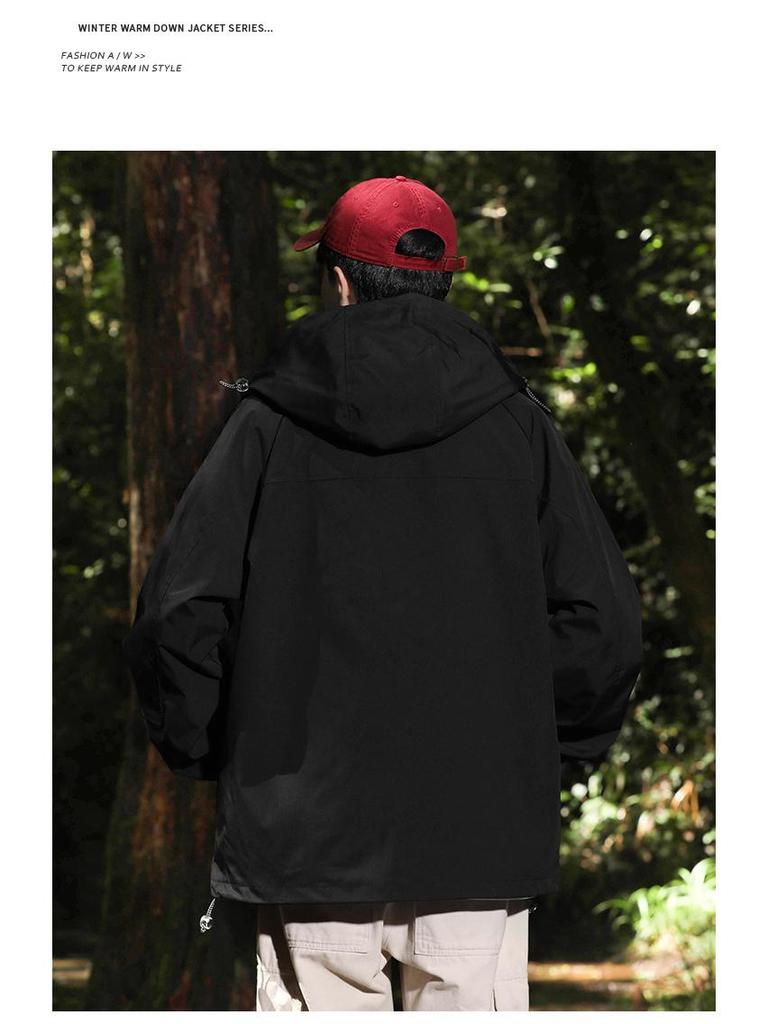 Single-layer Cotton Outdoor Sports Windbreaker & Three-proof Mountaineering Jacket