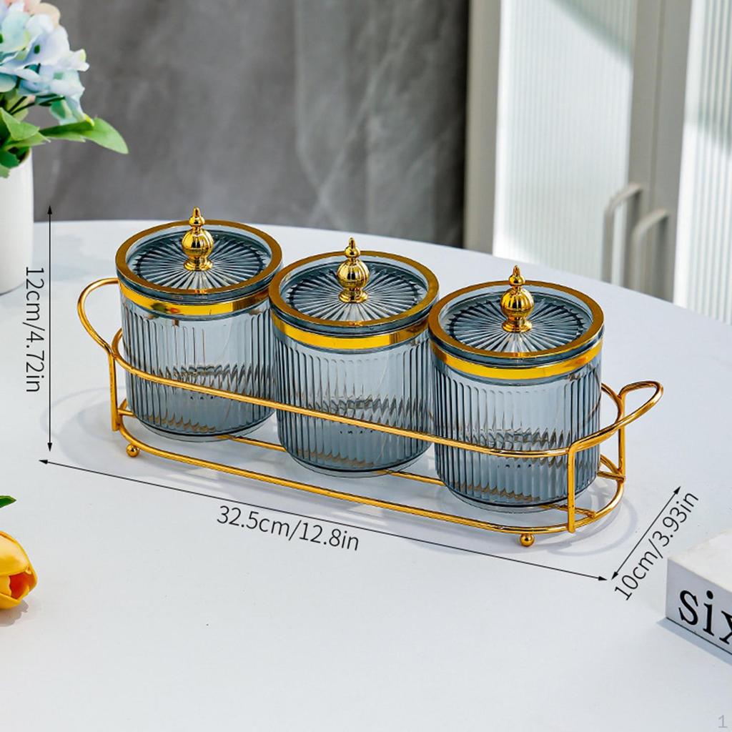 Dry Fruit Tray with Lid Appetizer Serving Plate Food Storage Container Snacks Dish Divided Nut Bowl